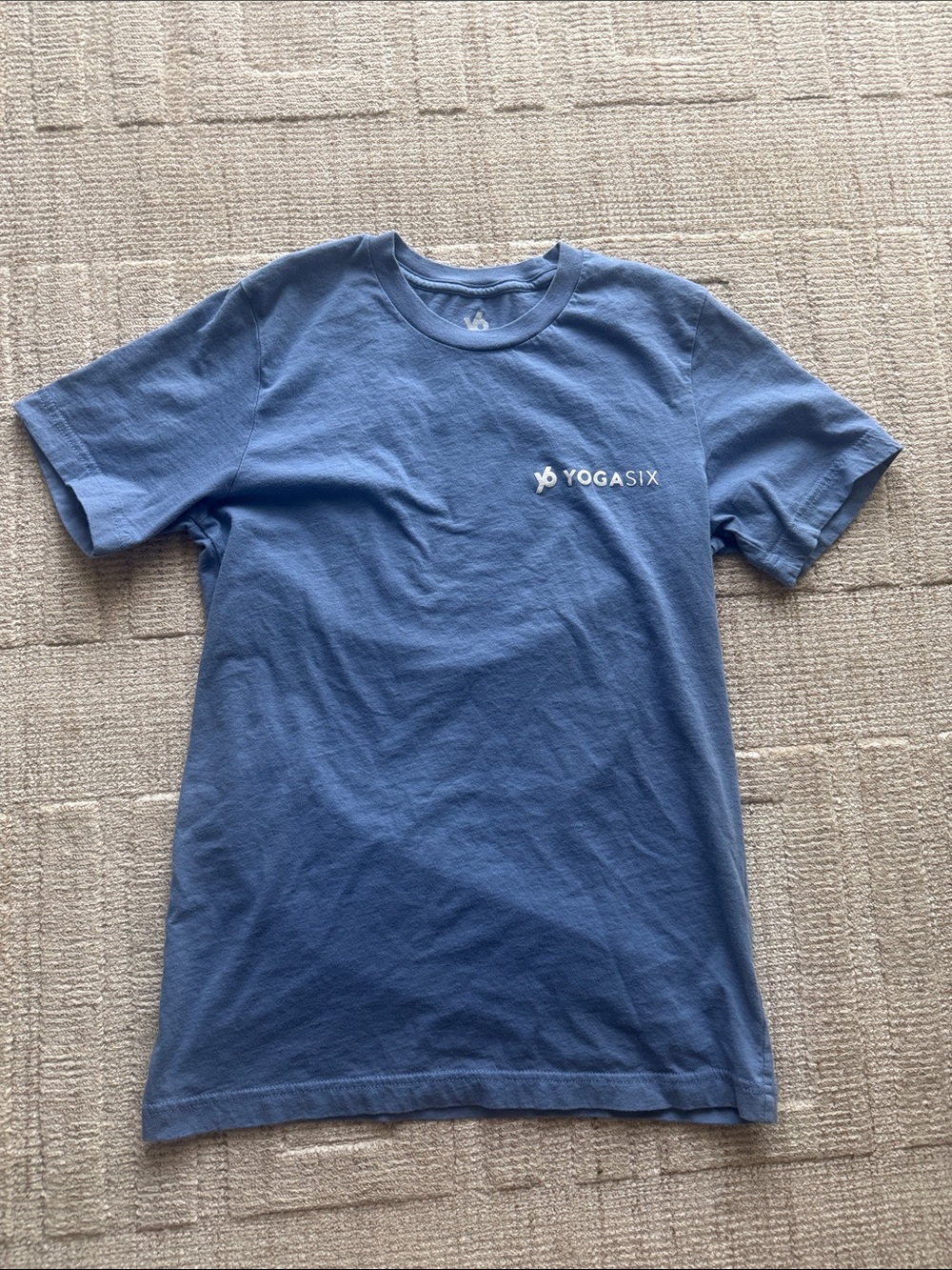 YogaSix Crew Neck T-Shirt in Blue